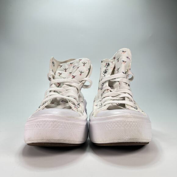 Converse Chuck Taylor All Star Move White Platform High Top Sneaker Youth Size 4 - Picture 2 of 11